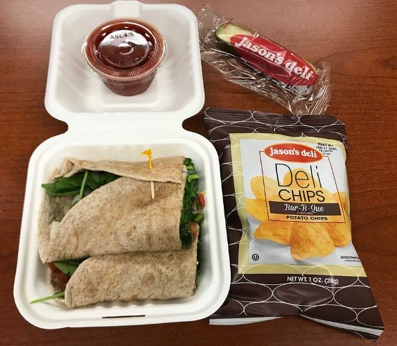 Jasons Deli Spinach Veggie Wrap (1) Jasons Deli Spinach Veggie Wrap (1)